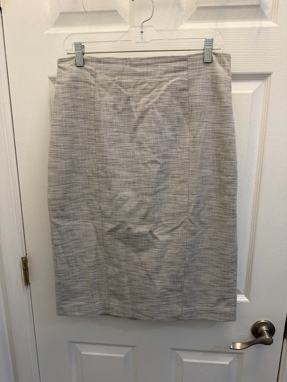 Banana Republic Neutral Textured Pencil Skirt in Beige and Gray